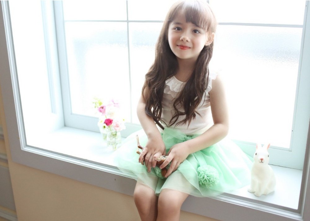 Girls Green TuTu Skirt without bow pin