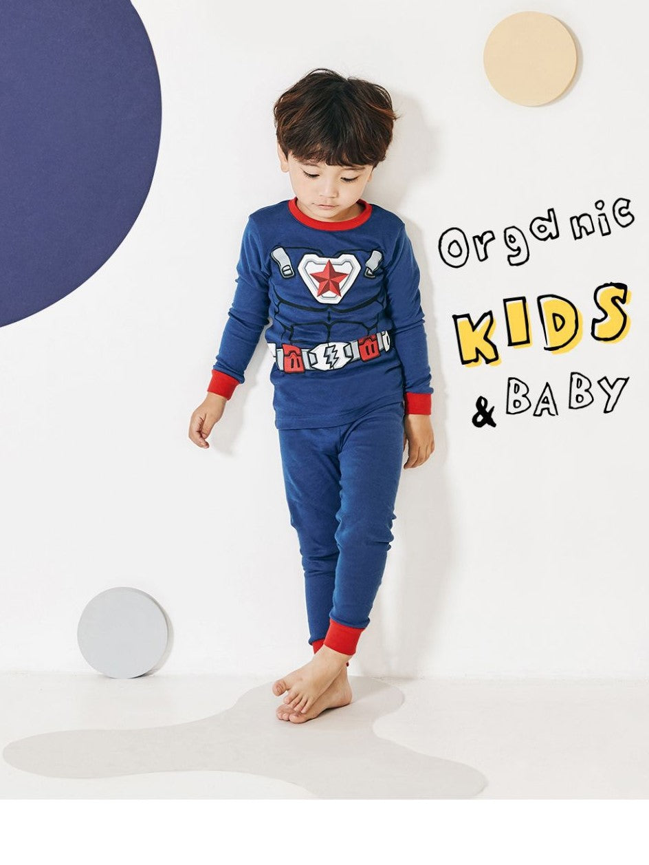 Boys Organic Cotton Pyjamas - Captain America (Korean Design)