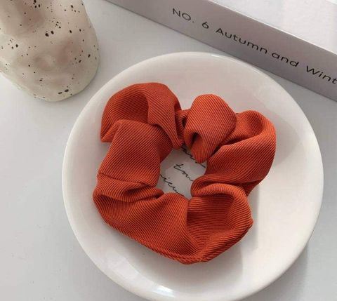 Cord Hair Scrunchie - Red