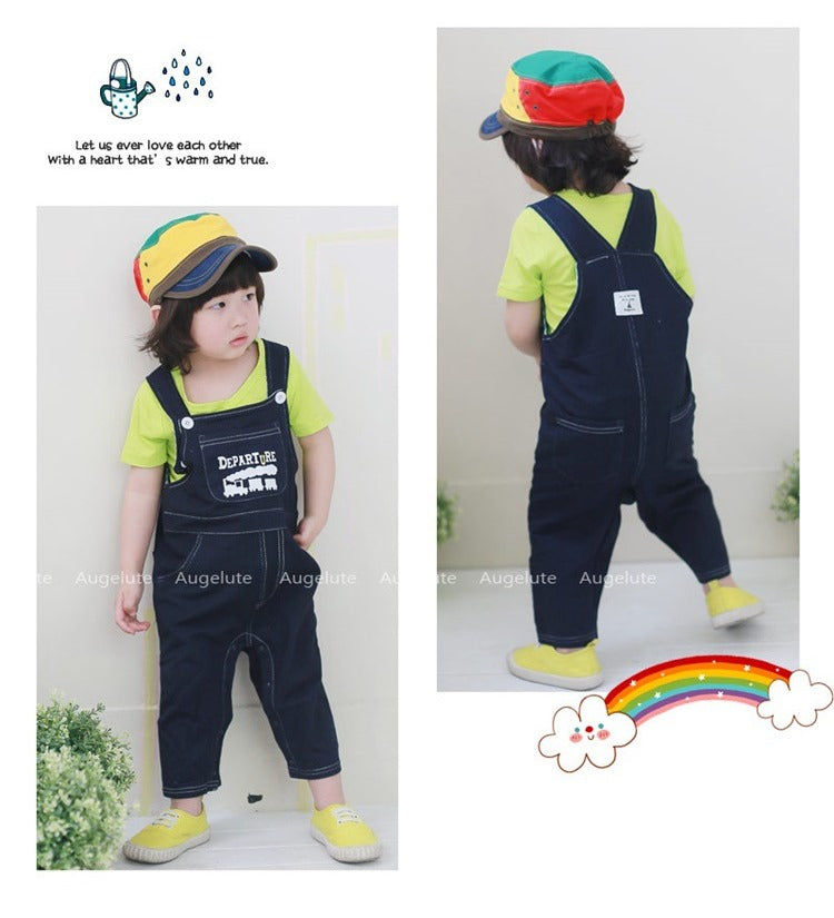 Cotton TuTu Train Dungaree