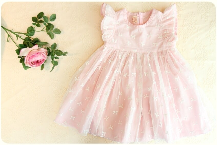 Deluxe Ellen Shu Pink Dress- 6 Years Only ( Made in Korea)