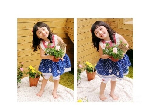 Luxury Girls Floral Embroidery Top ( Made in Korea)