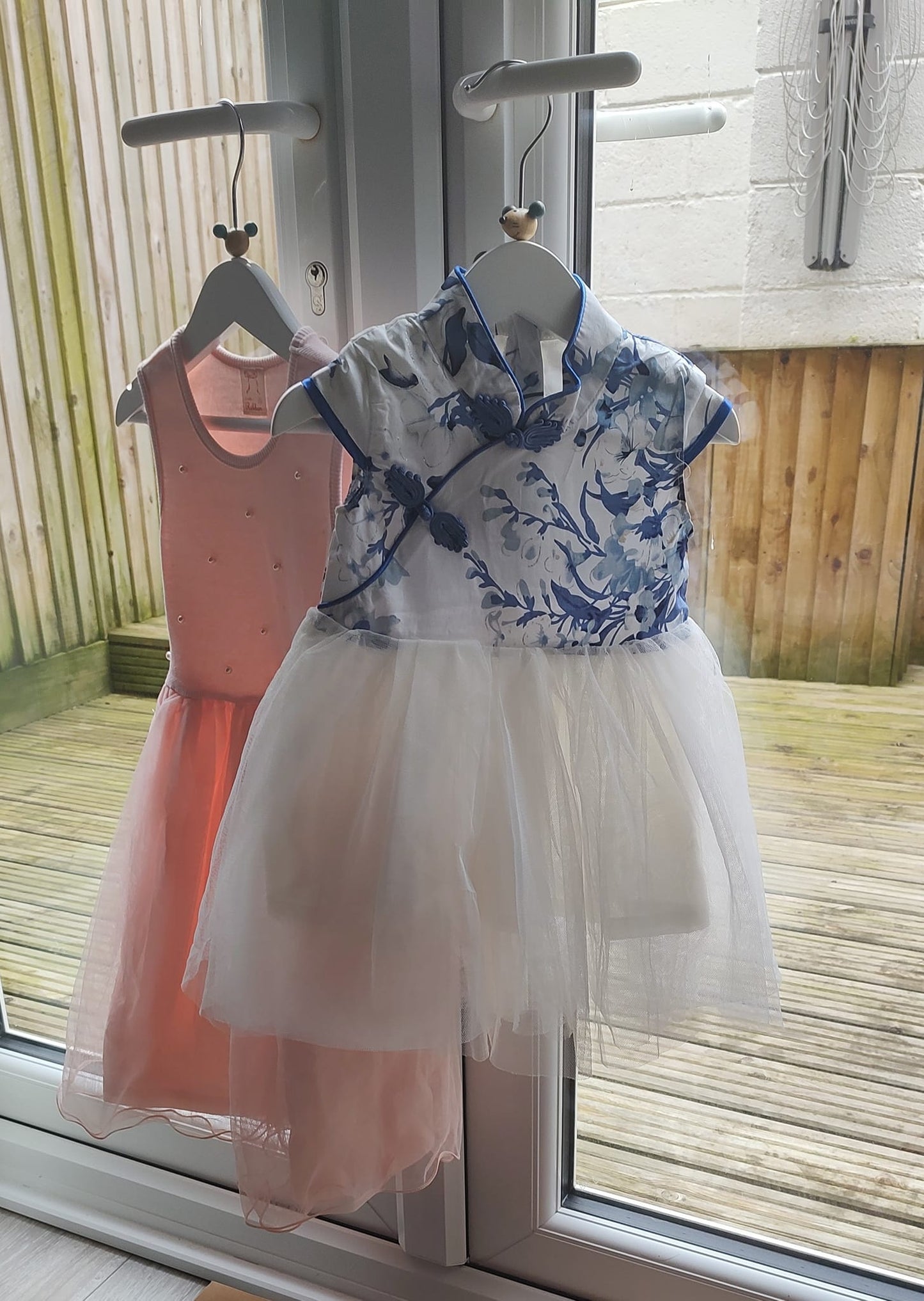 Girls Blue Tutu Cheongsam Dress