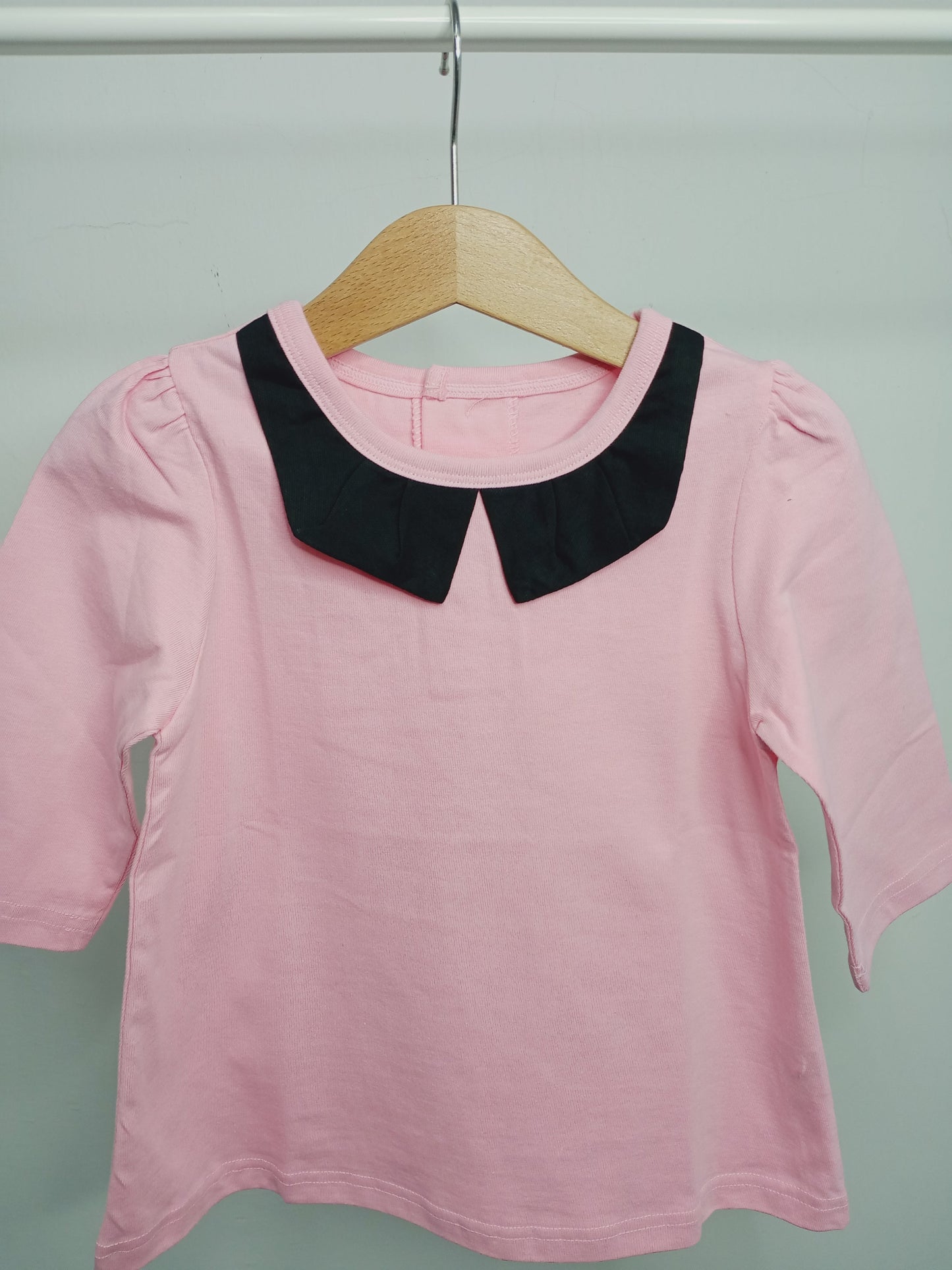 Luxury Collar Pink Top (Made in Korea)
