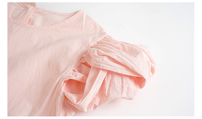 Short Sleeve Fun Jersey Dress - Pink