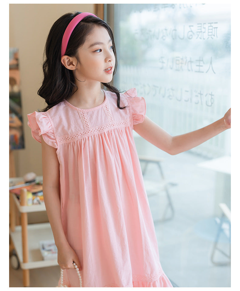 Short Sleeve Fun Jersey Dress - Pink