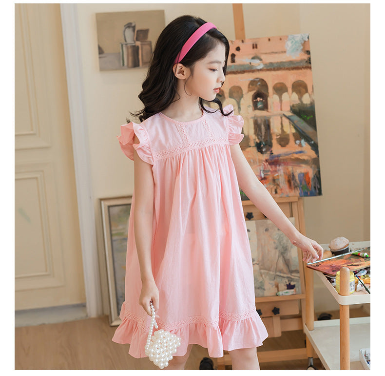Short Sleeve Fun Jersey Dress - Pink