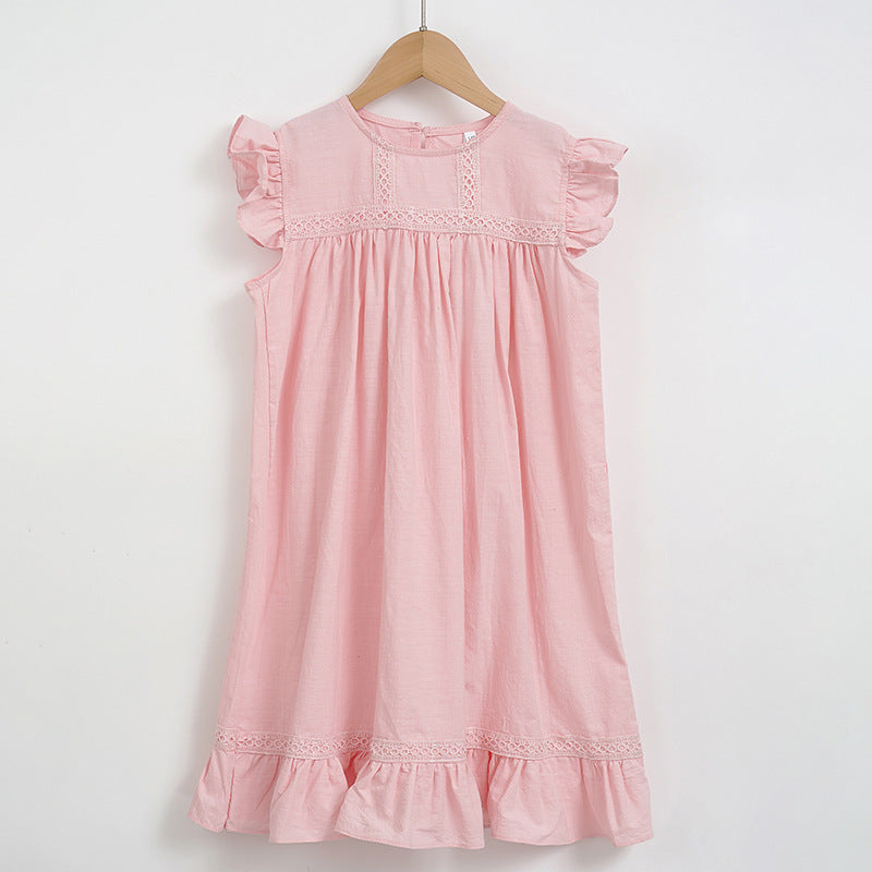Short Sleeve Fun Jersey Dress - Pink