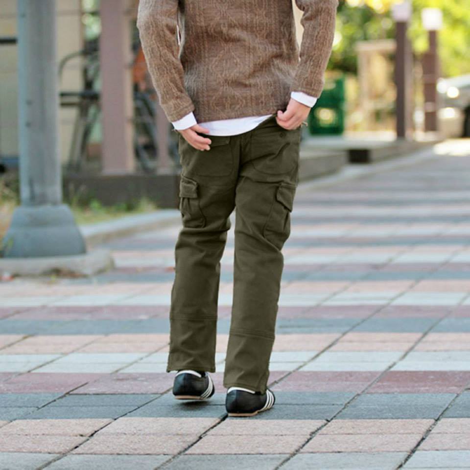 Olive Green Cargo Trousers