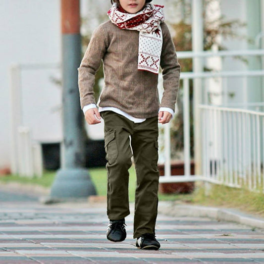 Olive Green Cargo Trousers