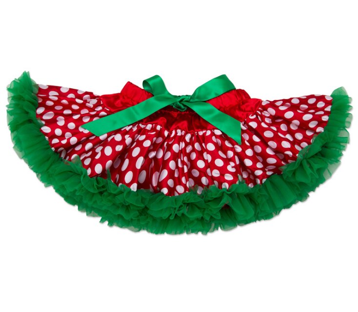 Christmas Baby Santa Outfit 3 Piece Set -Polka Dot Tutu