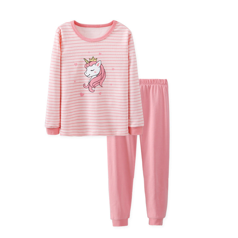 Long John Pyjamas- Unicorn -Pink