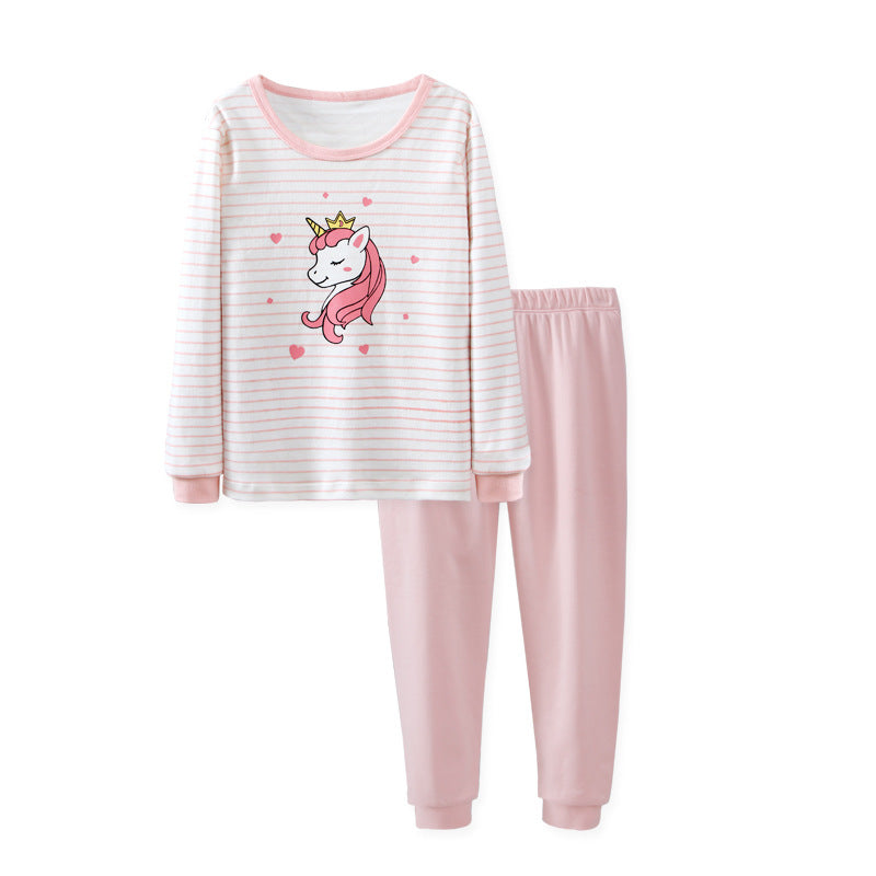 Long John Pyjamas- Unicorn -Pink