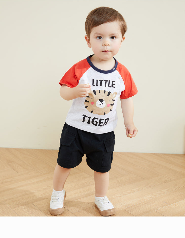 Cute Colorful Animal Print T-shirt For Boy And Girl