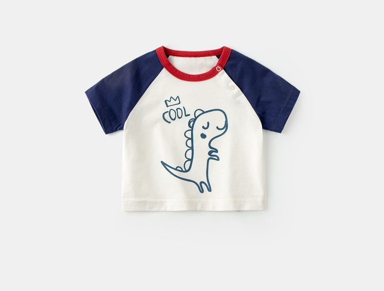 Cute Colorful Animal Print T-shirt For Boy And Girl