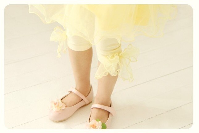 Deluxe Yellow Cotton Leggings ( Made in Korea)