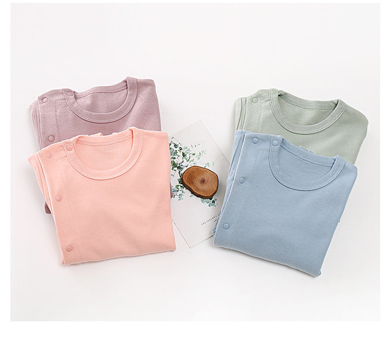 Cotton Baby Wrap Style Sleepsuit - Pink