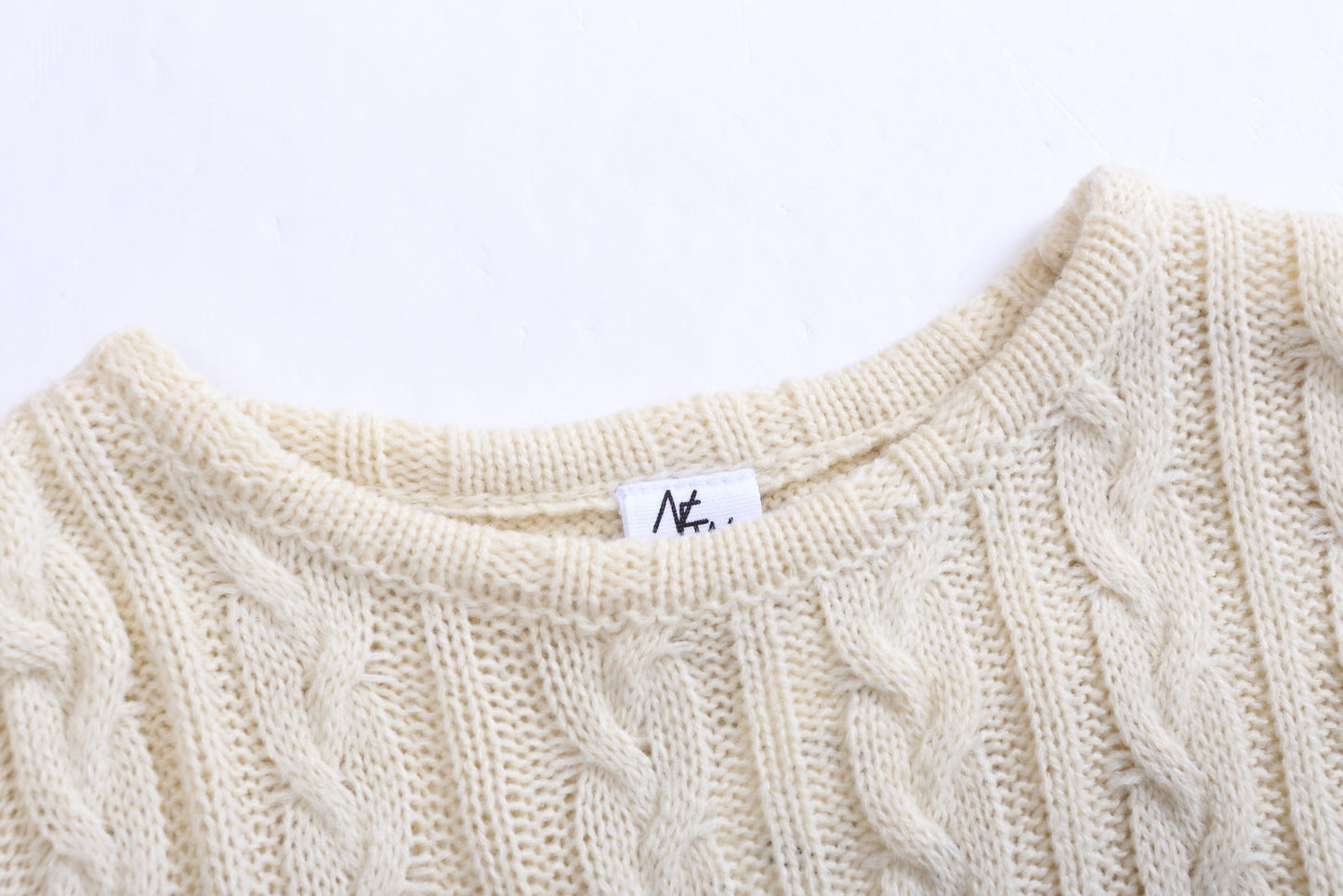 Boys Ivory Lightweight Cotton Jumper