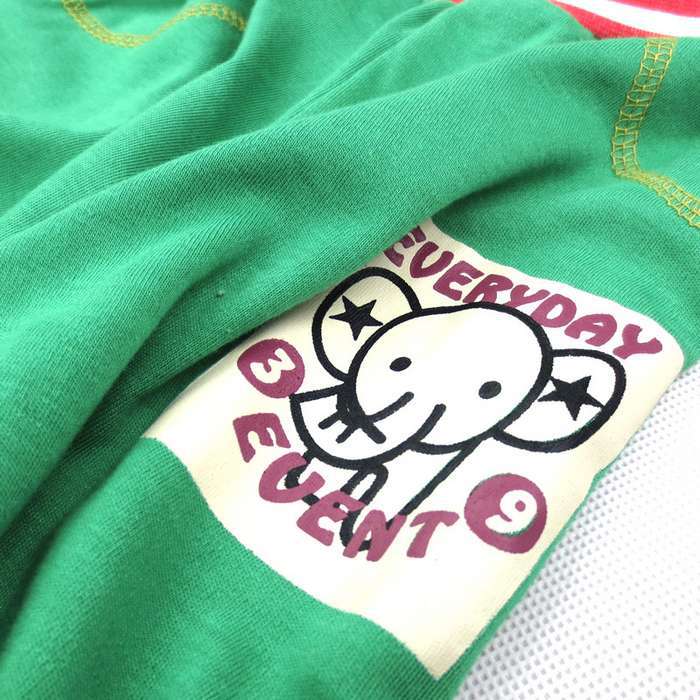 Green Cute Elephant Quarter Pant