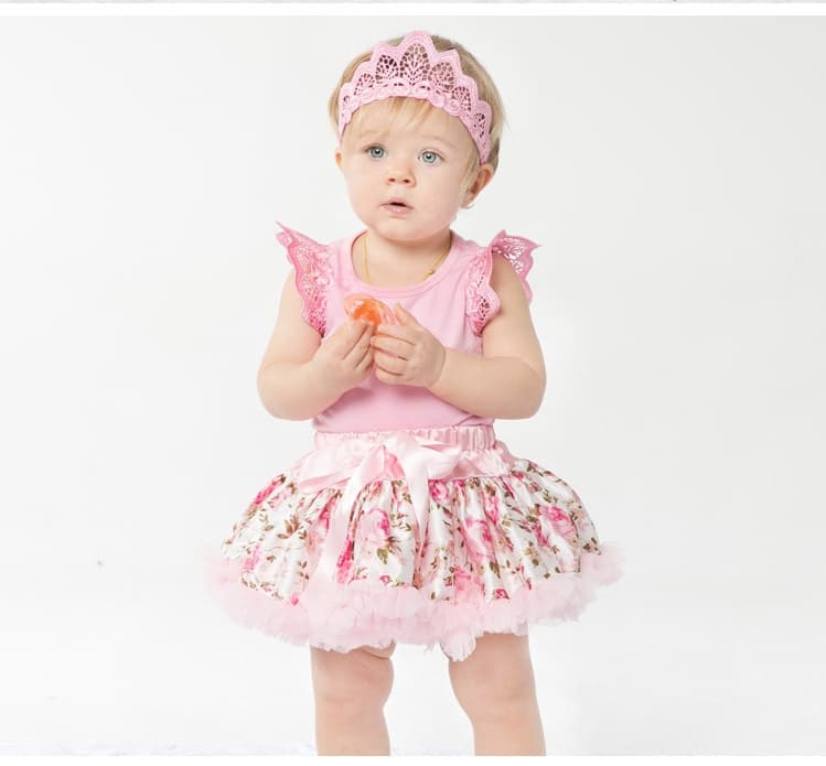 Floral TuTu Skirt for 0-2 Years baby
