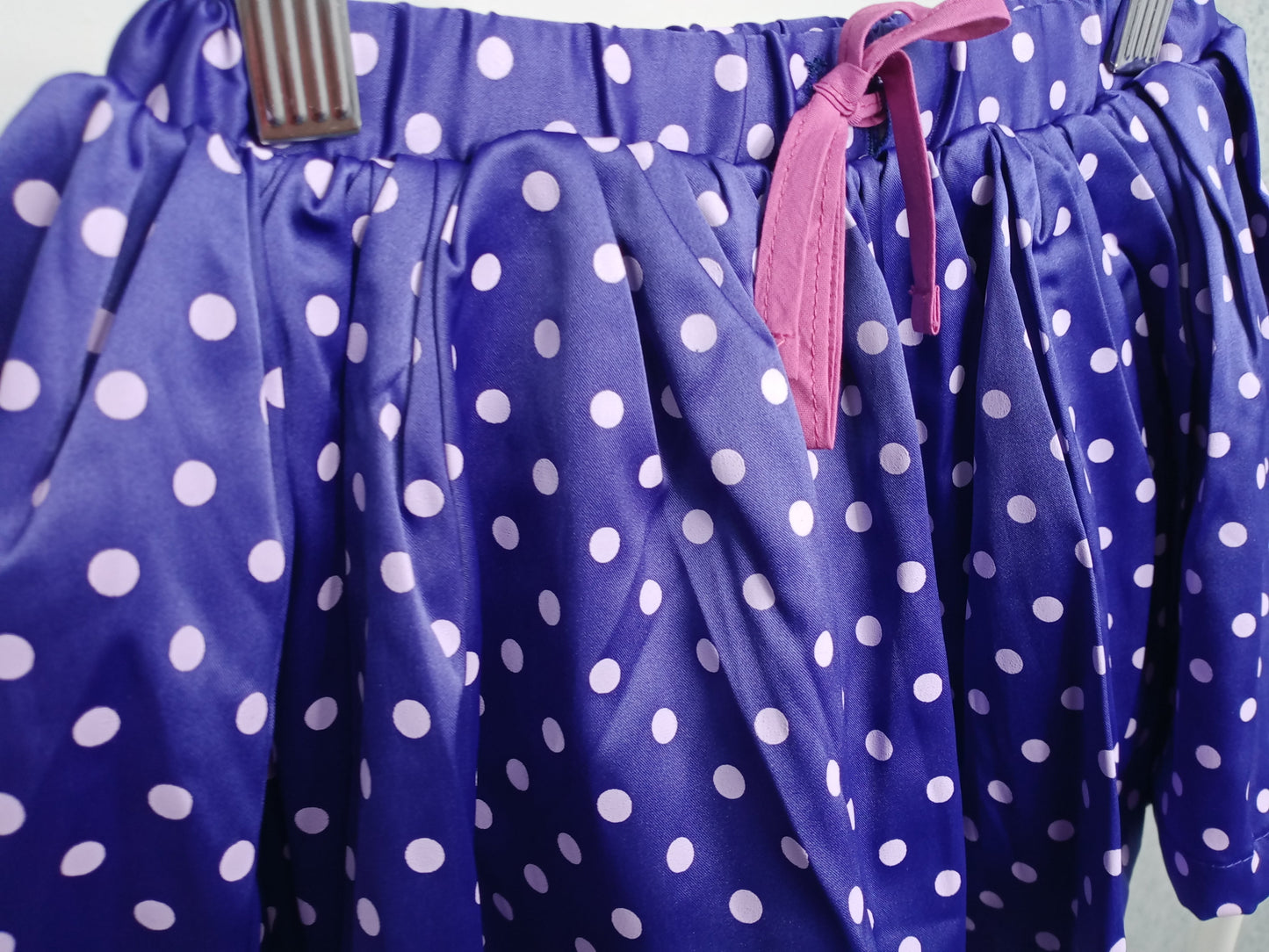 Premium Blue Polka Dot TuTu Skirt ( Made In Korea)