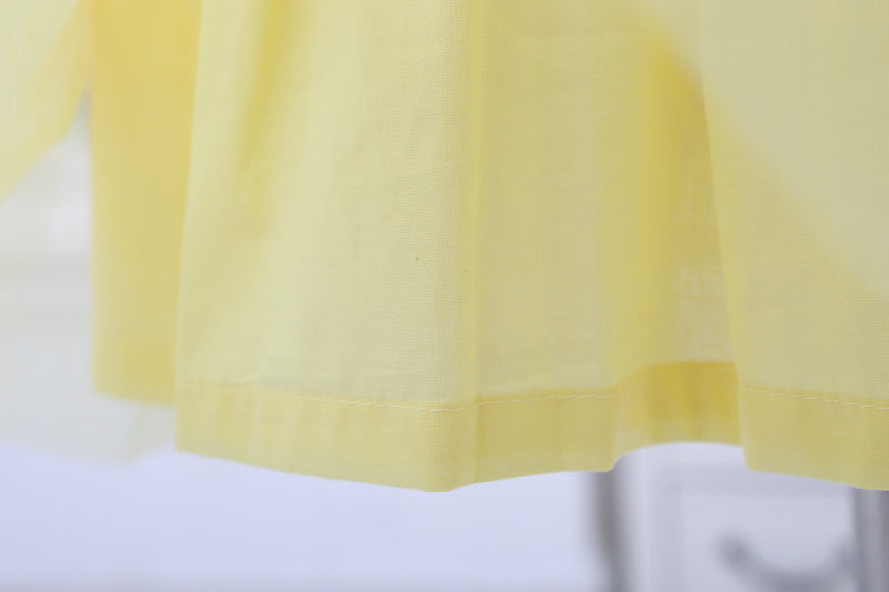 Girls Pink Check and Yellow Tulle Tutu Dress