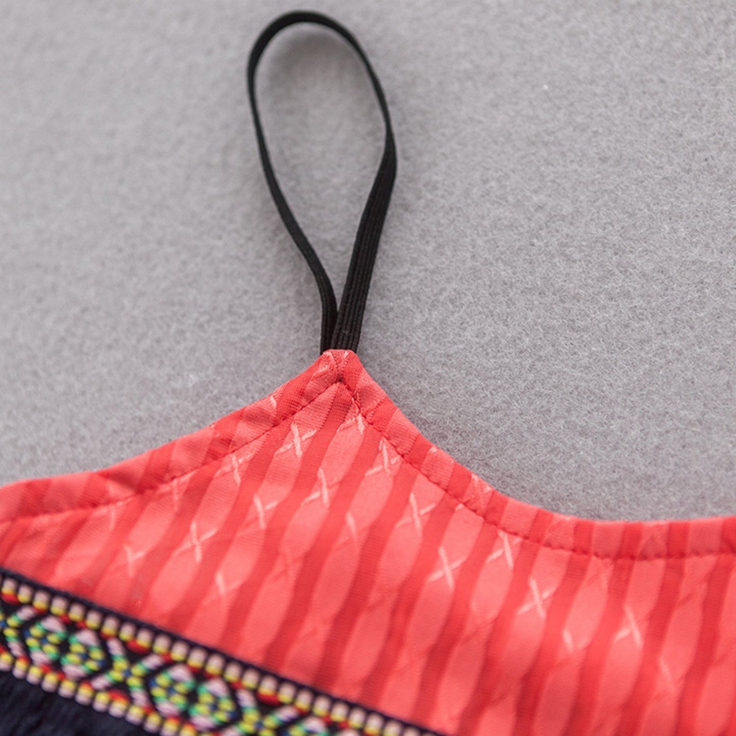 Girls Red Striped Top