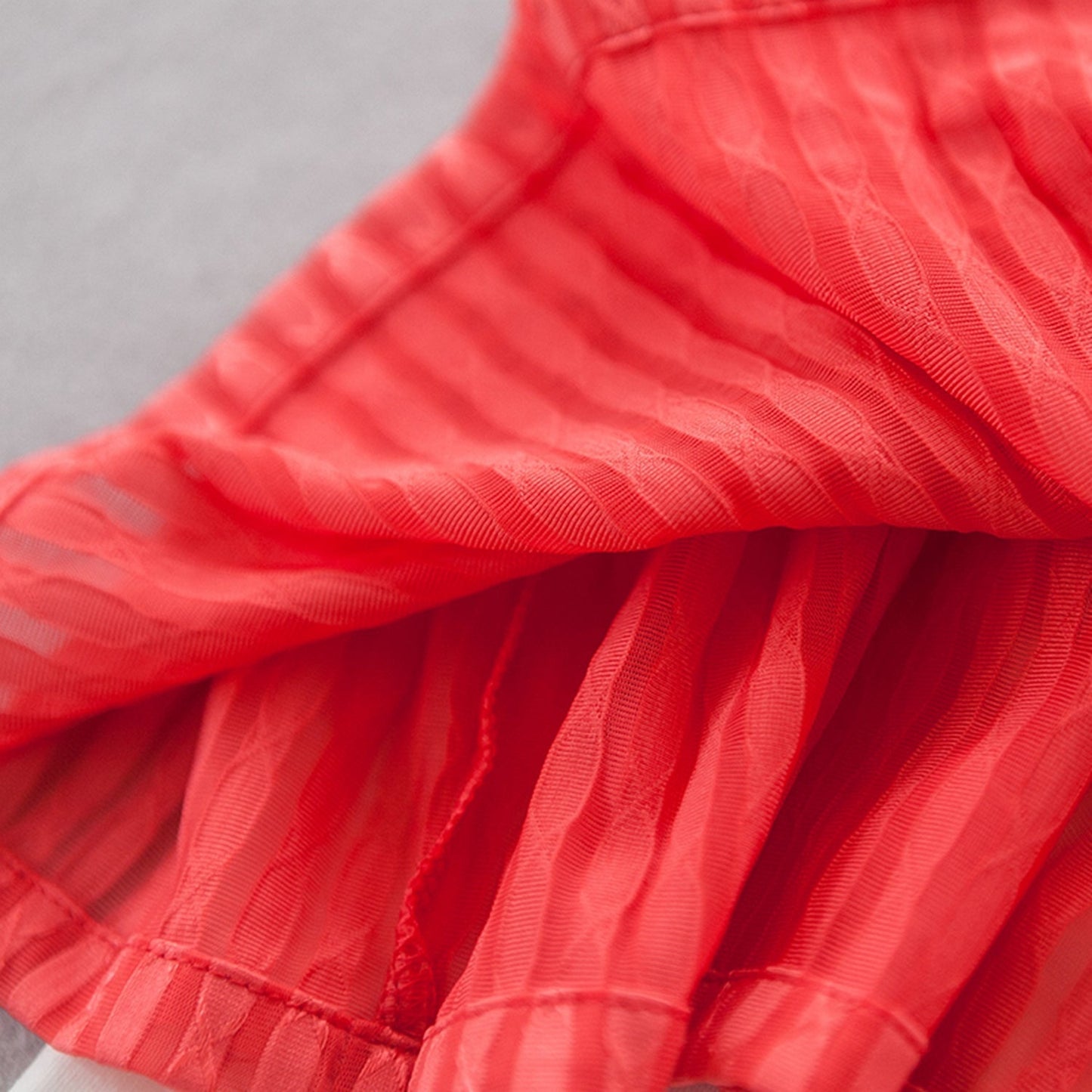 Girls Red Striped Top