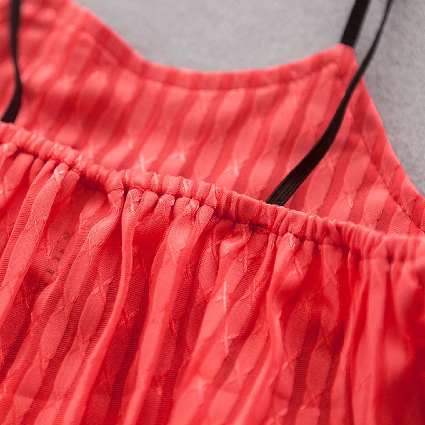 Girls Red Striped Top