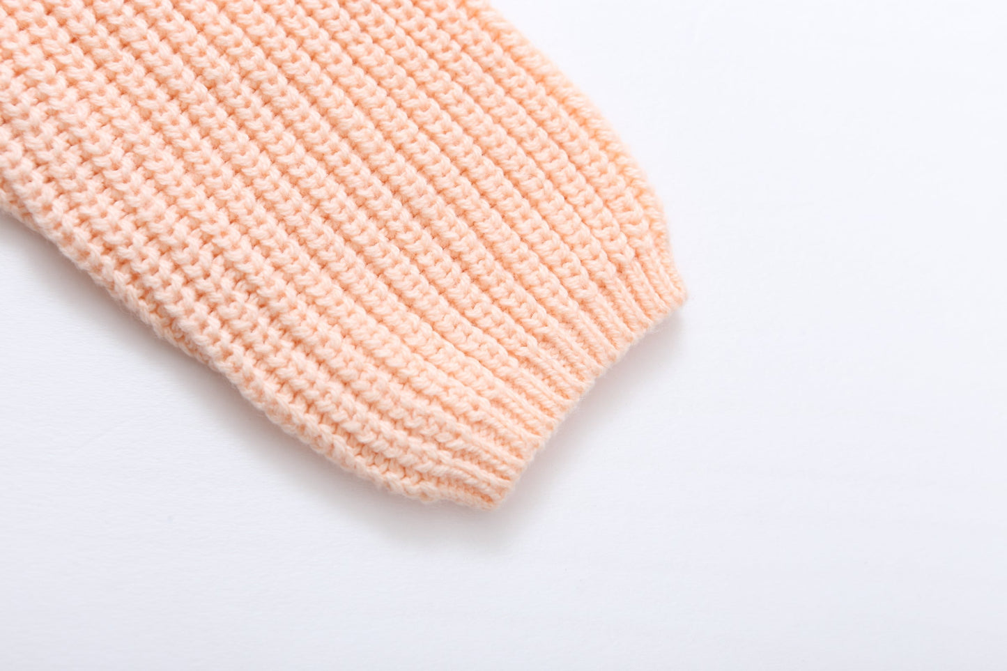 Peach Knitted Girl Sweater