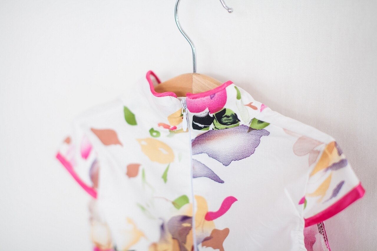 Girls Pink Tutu Dress Cheongsam