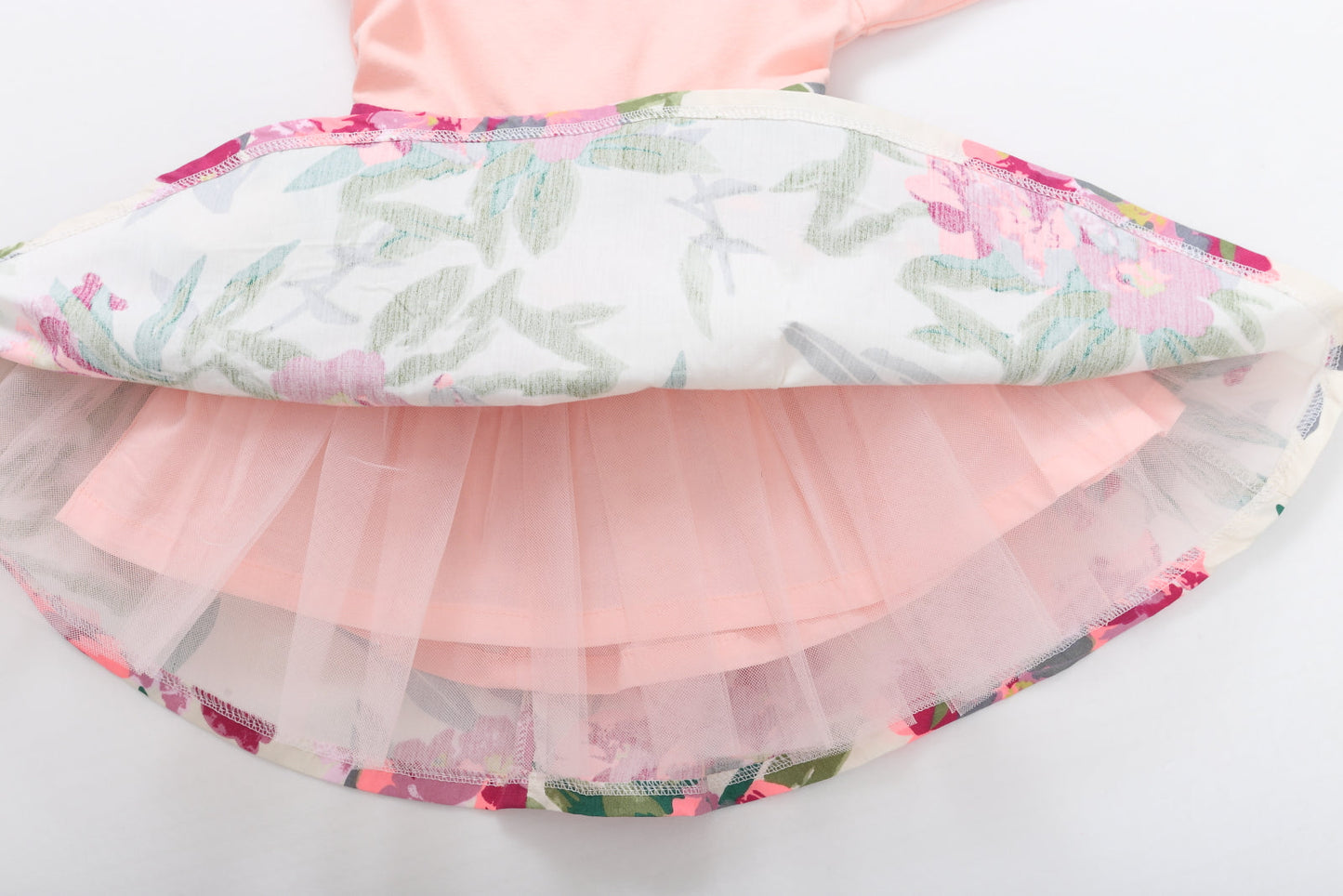 Girls Pink Floral TuTu Dress