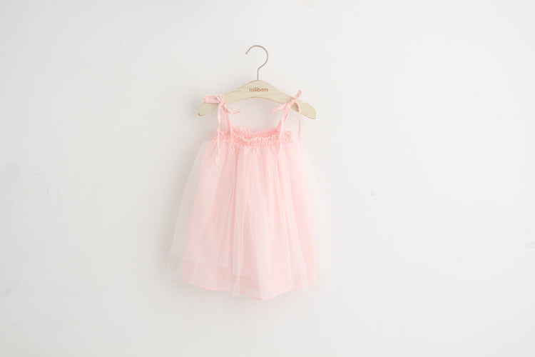 Girls Pink Tulle Dress