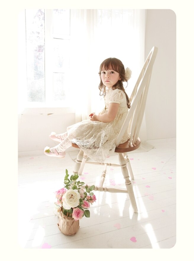 Deluxe  Avene Ivory Dress ( Made in Korea)