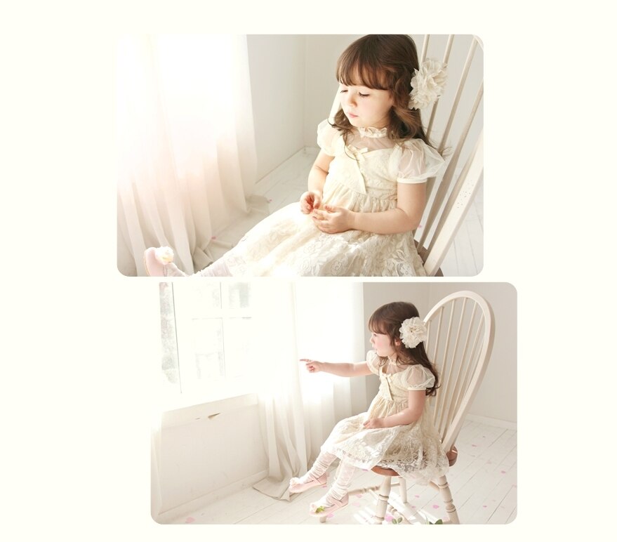 Deluxe  Avene Ivory Dress ( Made in Korea)