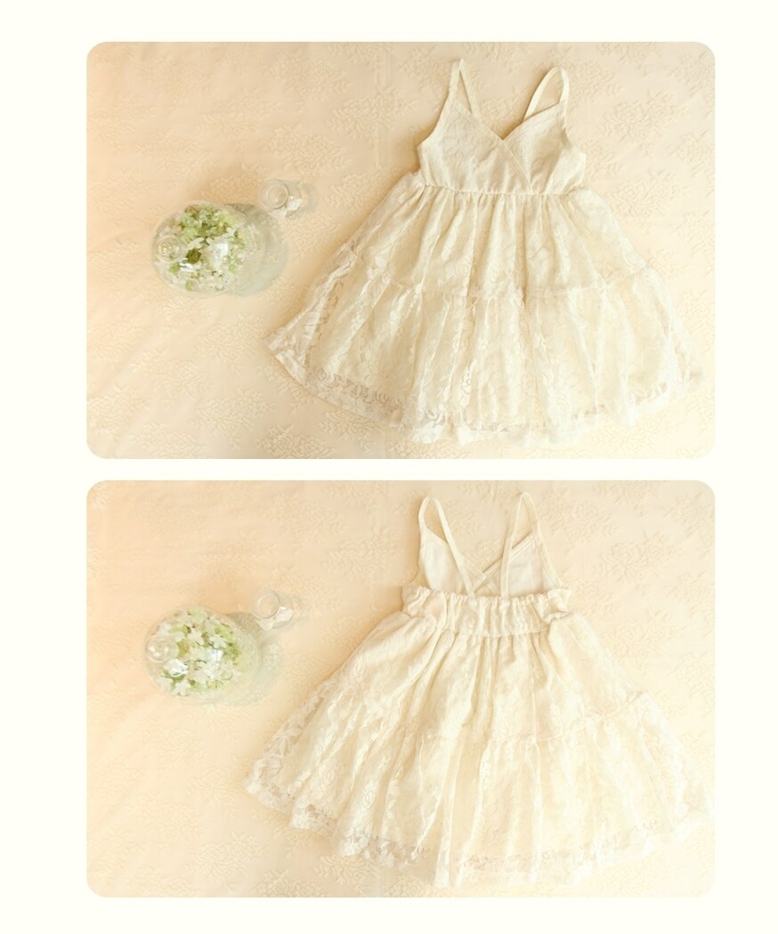 Deluxe  Avene Ivory Dress ( Made in Korea)
