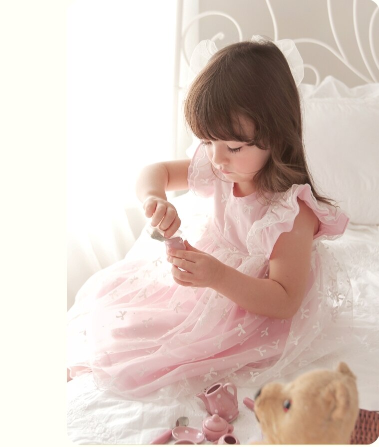 Deluxe  Ellen Shu Pink Dress- 6 Years Only ( Made in Korea)