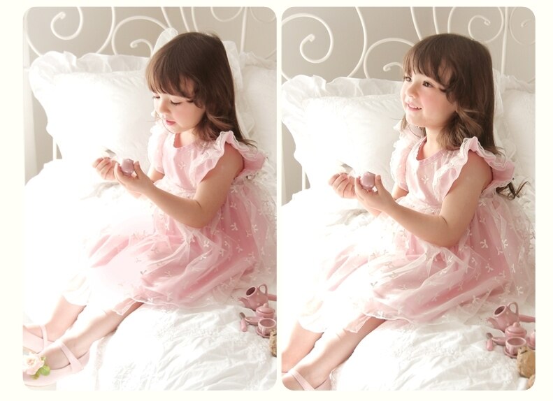 Deluxe  Ellen Shu Pink Dress- 6 Years Only ( Made in Korea)