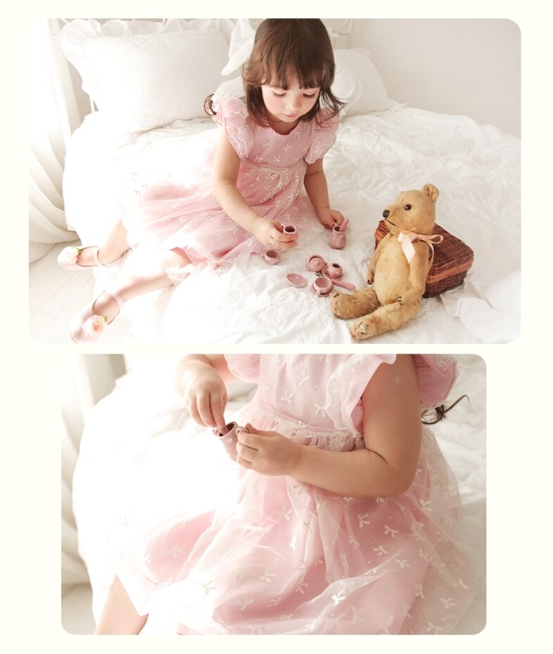 Deluxe  Ellen Shu Pink Dress- 6 Years Only ( Made in Korea)