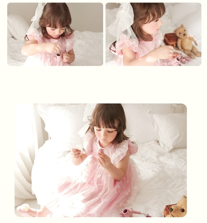 Deluxe  Ellen Shu Pink Dress- 6 Years Only ( Made in Korea)