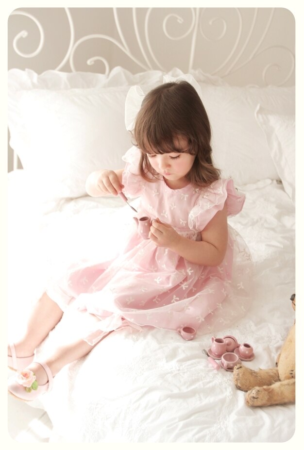 Deluxe  Ellen Shu Pink Dress- 6 Years Only ( Made in Korea)