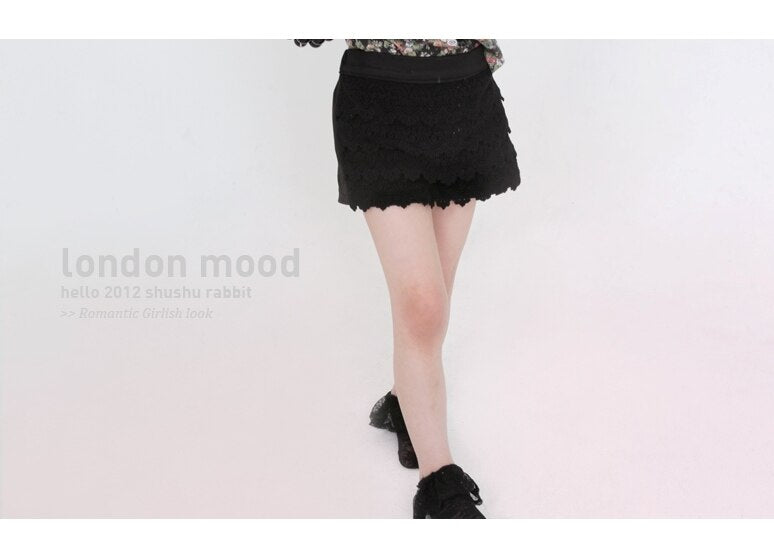 Deluxe London Mood Black Skort (Made in Korea)