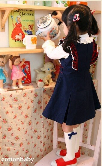 Deluxe Nicola Pinafore Dress ( Made in Korea)