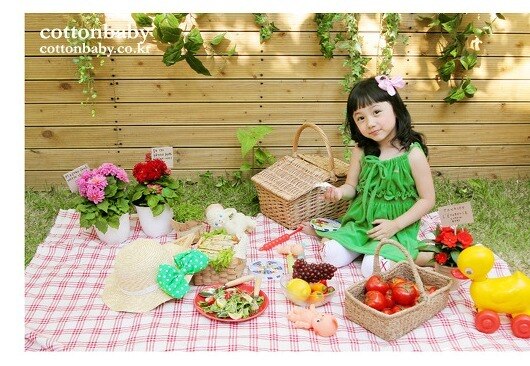 Deluxe Sugar Donut Green Dress (Made in Korea)