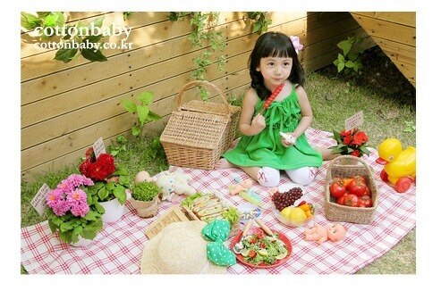 Deluxe Sugar Donut Green Dress (Made in Korea)